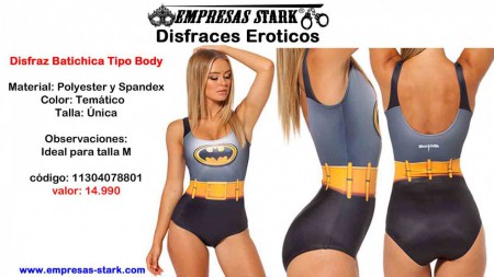 disfraz batichica tipo body Código: 11304078801 Valor: 14.990